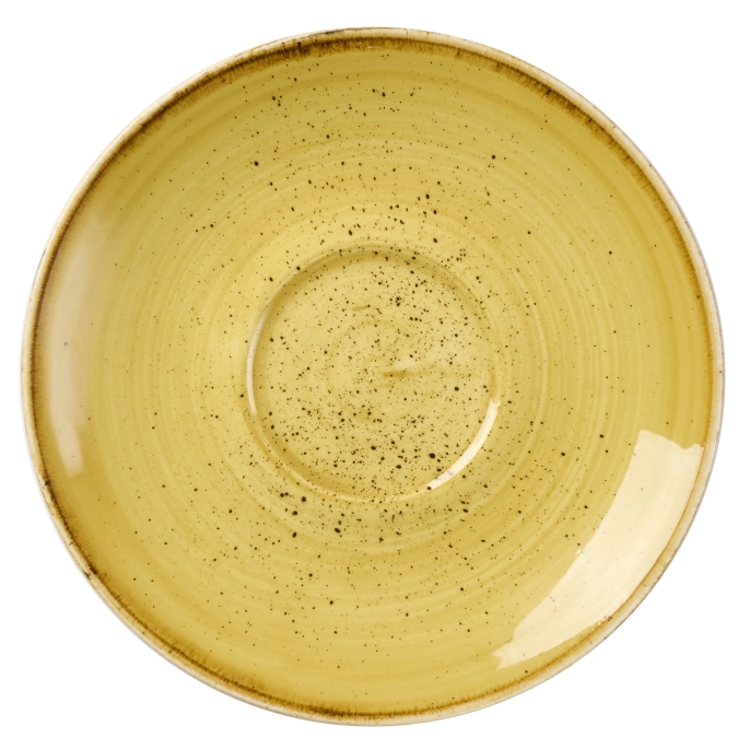 Stonecast Mustard Soucoupe Cappuccino
