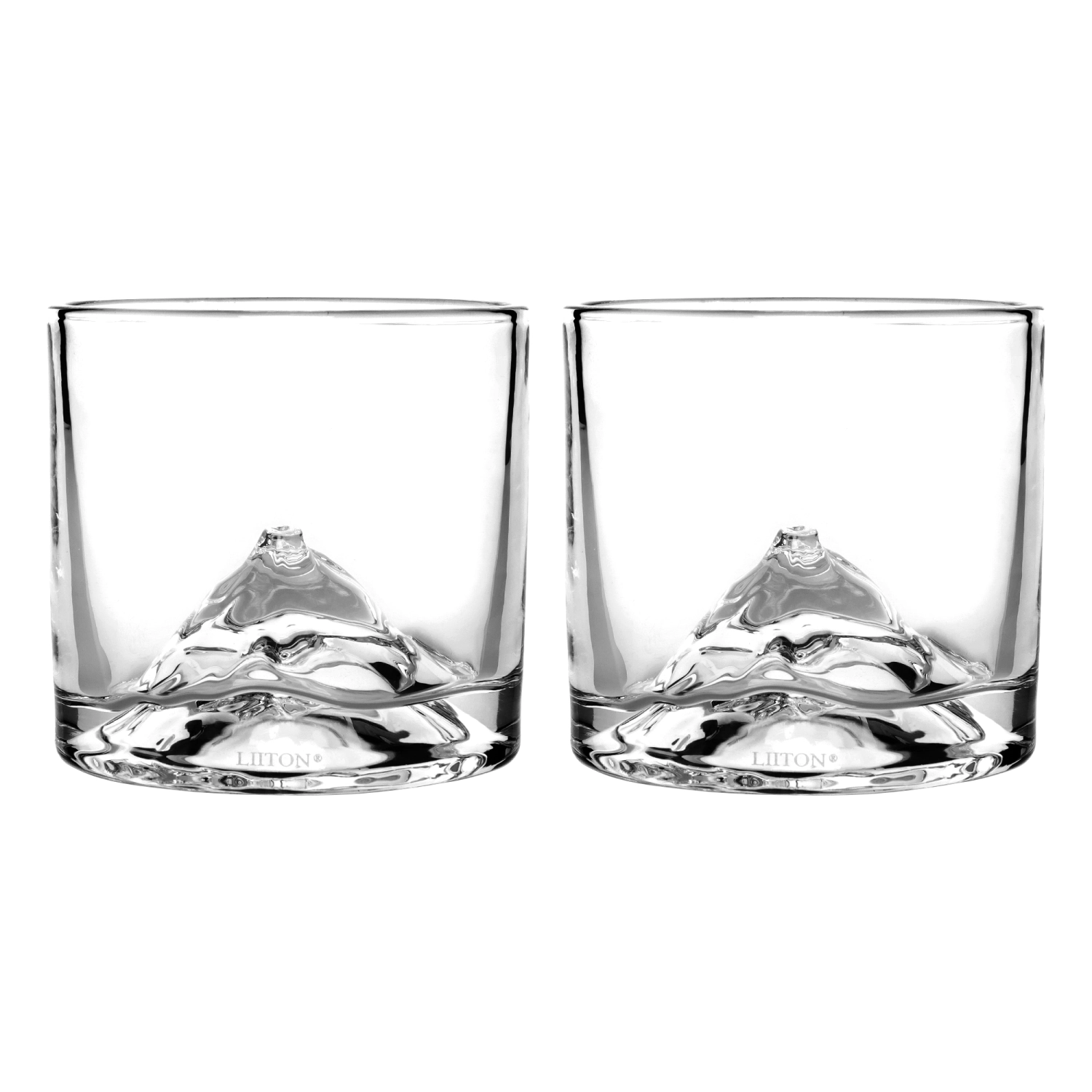 Lot de 2 verres à whisky Fuji