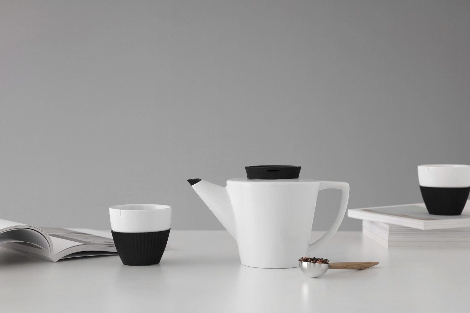 Infusion Théière en porcelaine noire