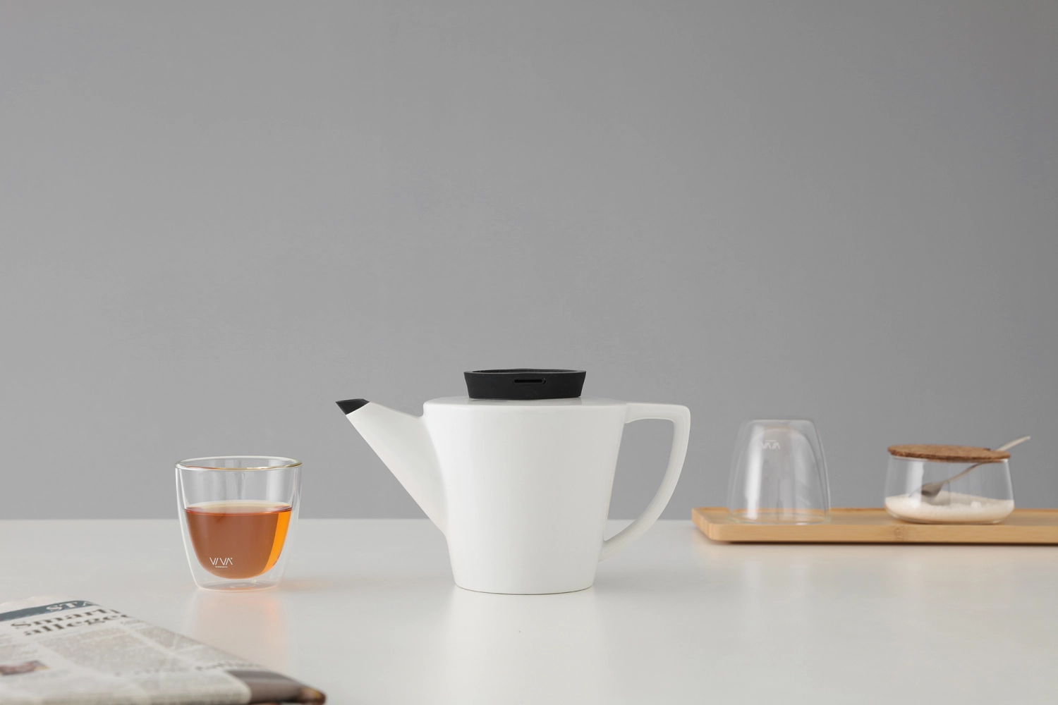 Infusion Théière en porcelaine noire