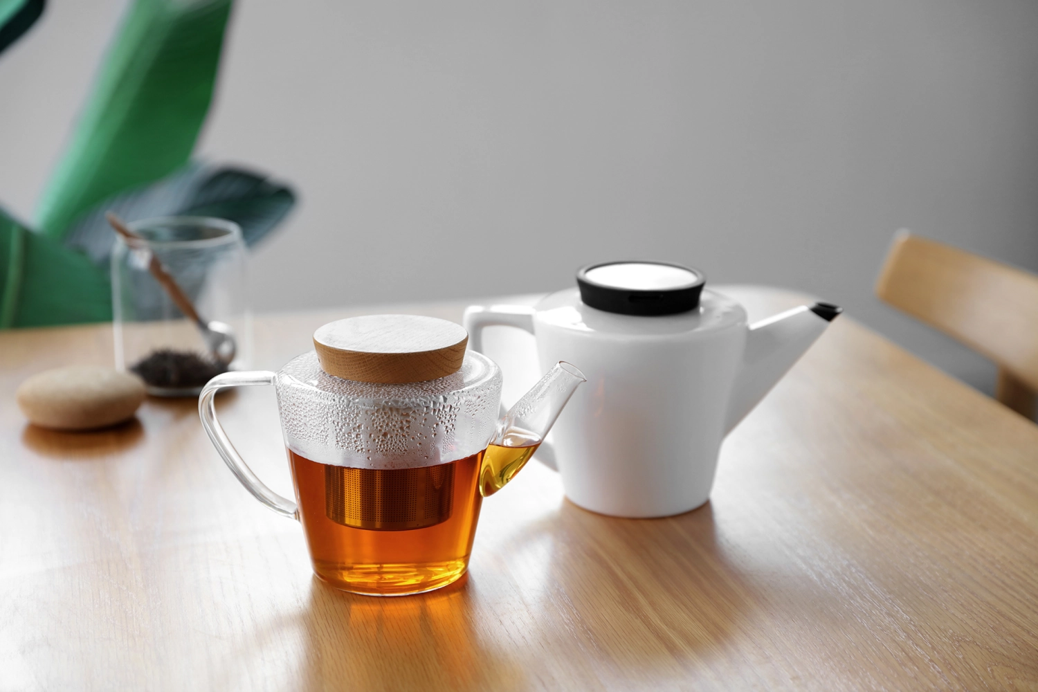 Infusion Théière en porcelaine noire