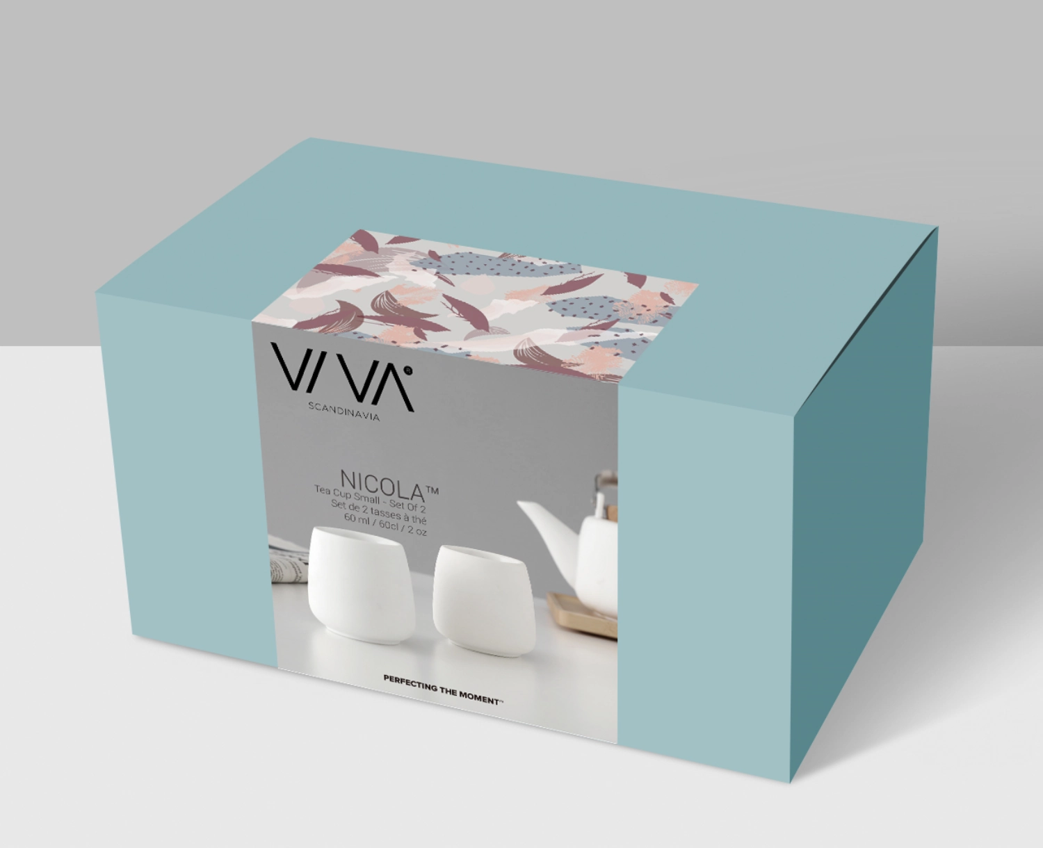 Lot de 2 tasses à thé Nicola double paroi