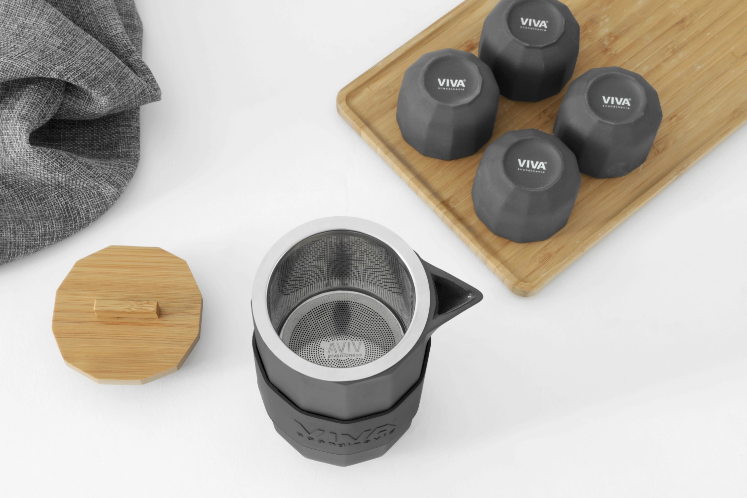 Set de 3 pots à thé Alexander & tasse