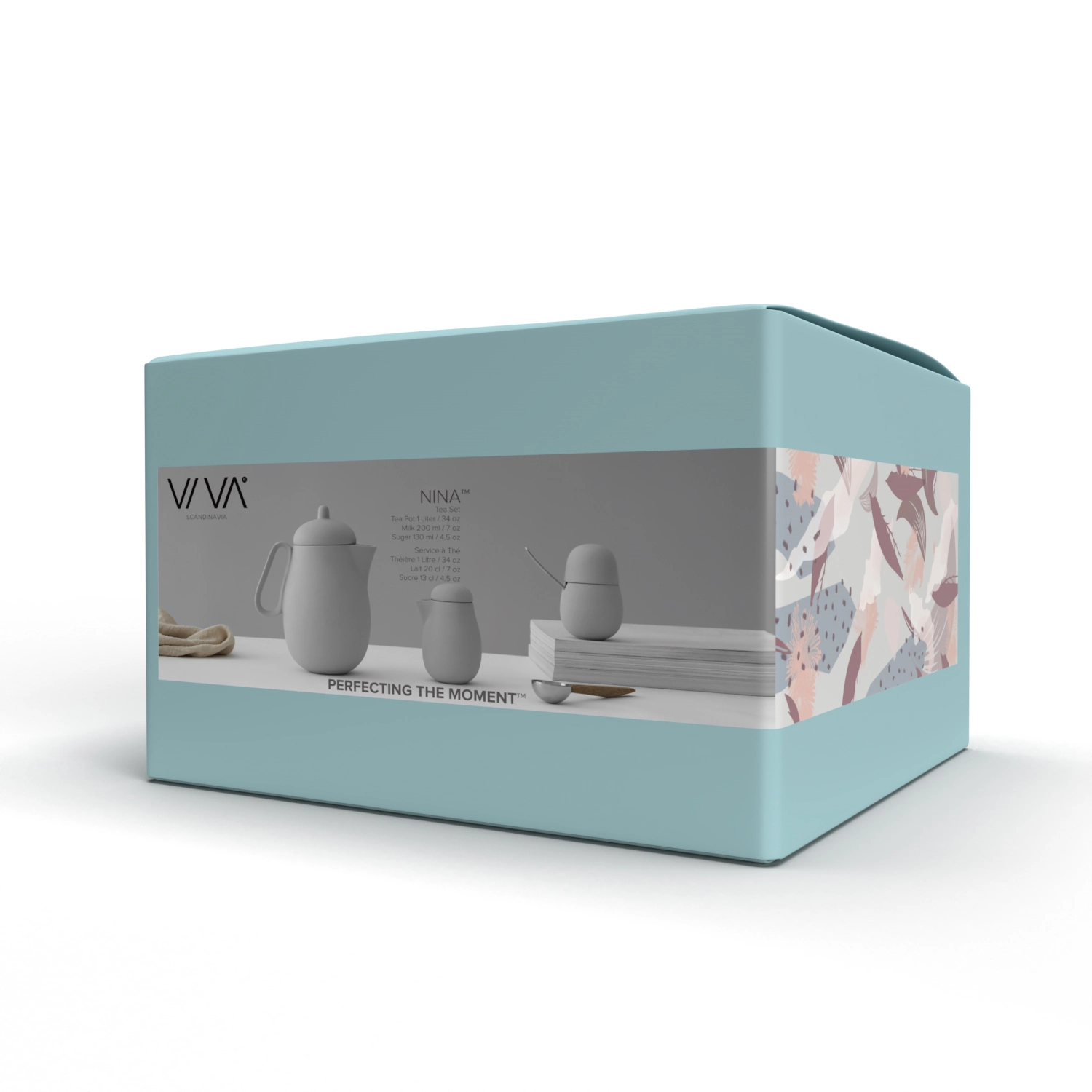 Set de 3 pichets à thé Nina avec lait et sucre