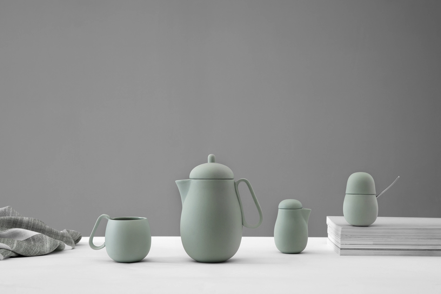 3er Set Nina Teekrug mit Milch und Zucker