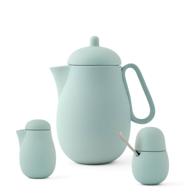 Set de 3 pots à thé Nina avec lait et sucre