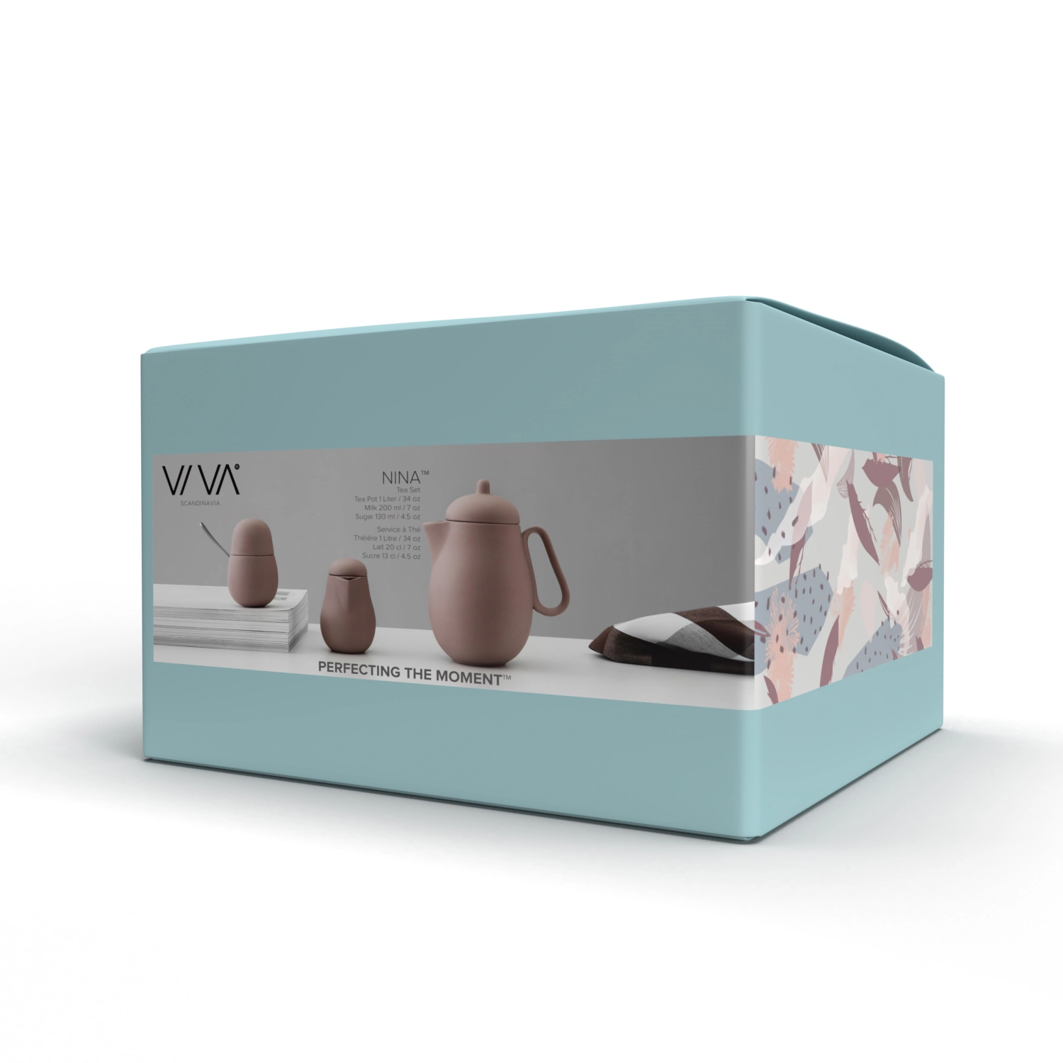 Set de 3 pots à thé Nina avec lait et sucre