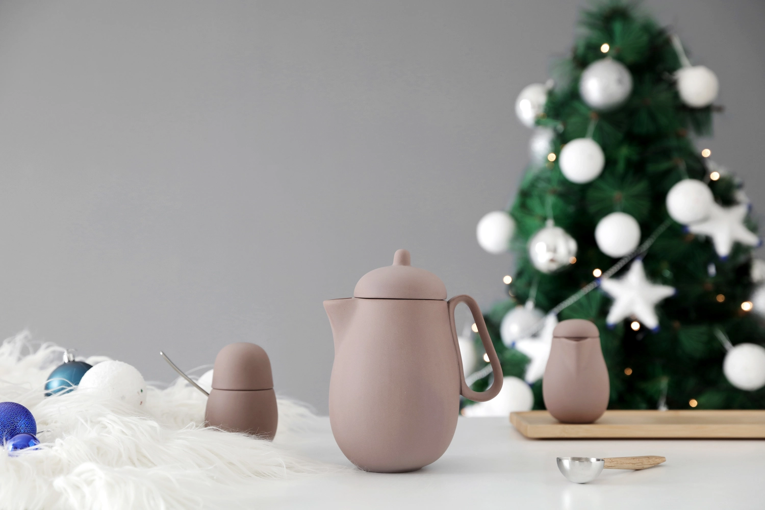 Set de 3 pots à thé Nina avec lait et sucre