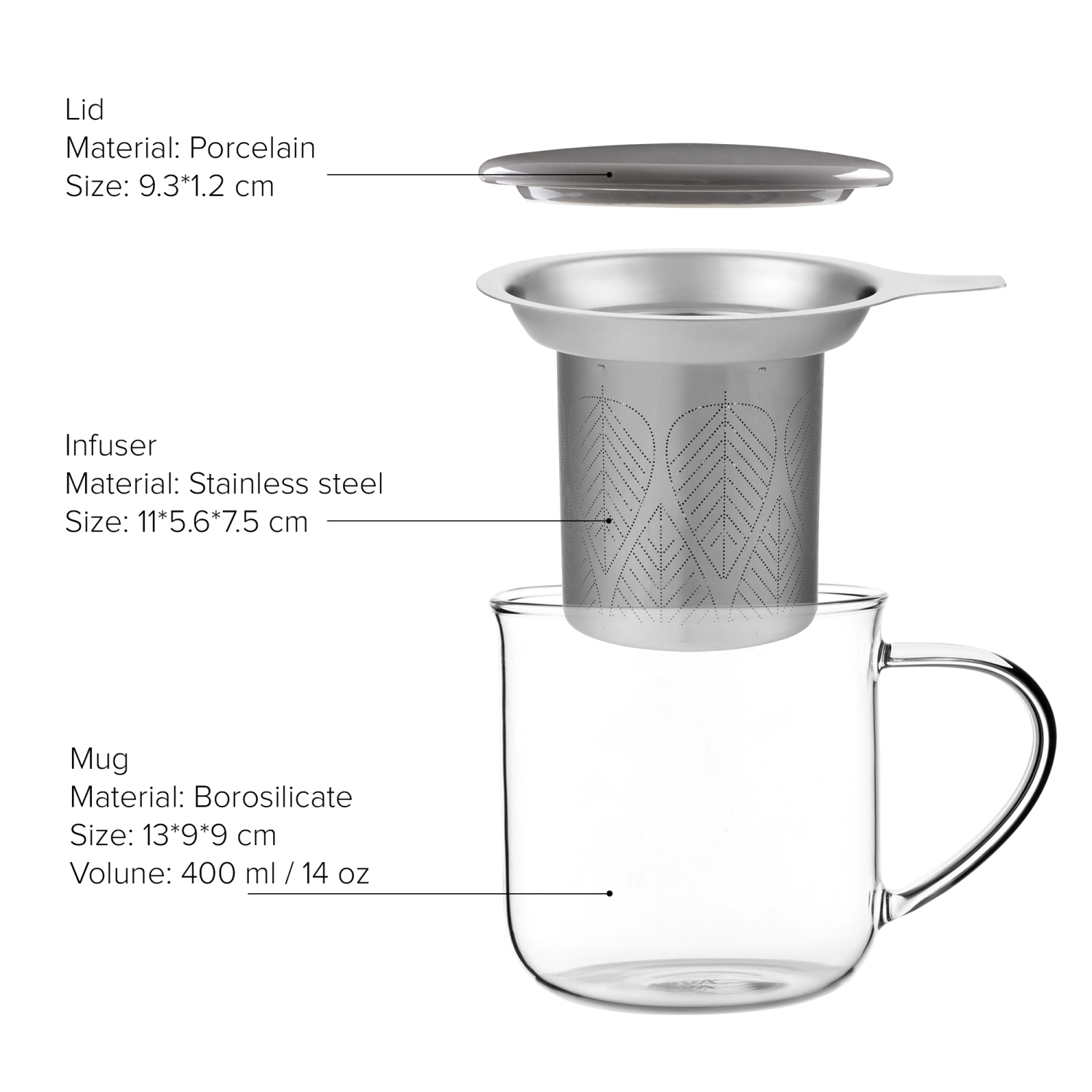 Minima Eva Teetasse mit Infuser