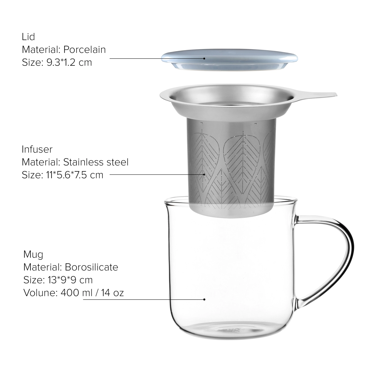 Minima Eva Teetasse mit Infuser