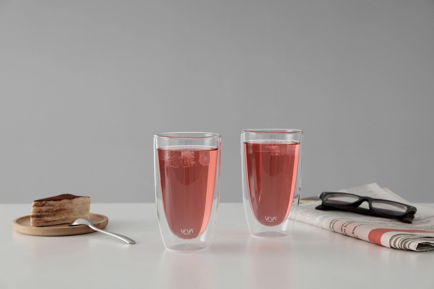 Lot de 2 tasses Lauren double paroi XL