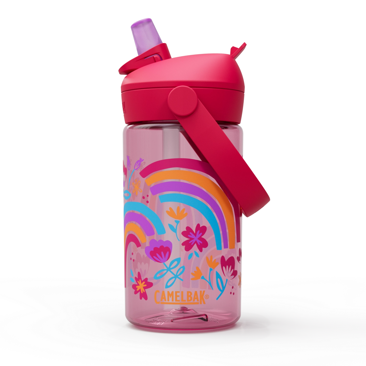 Thrive Flip Straw Kids arc-en-ciel floral