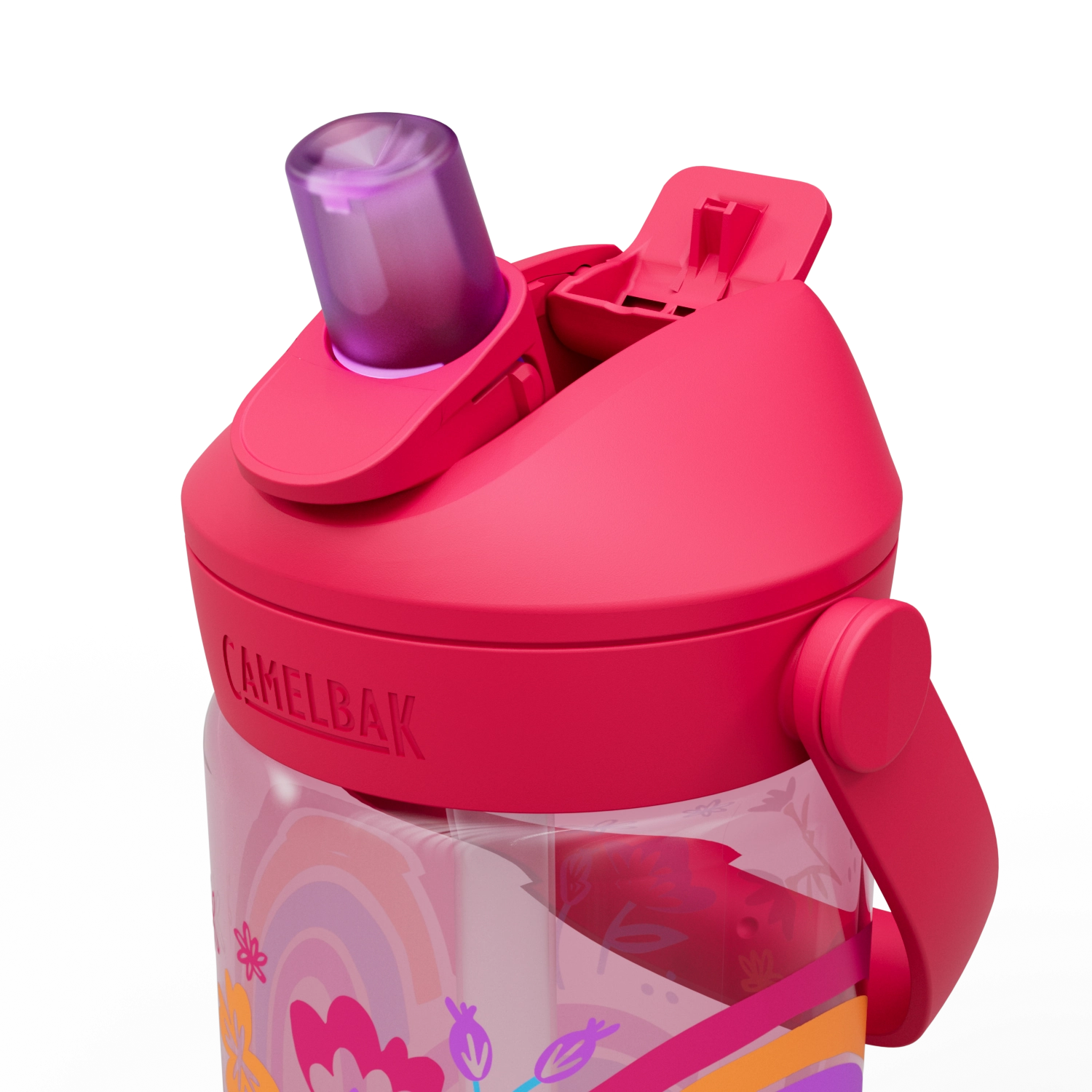 Thrive Flip Straw Kids arc-en-ciel floral