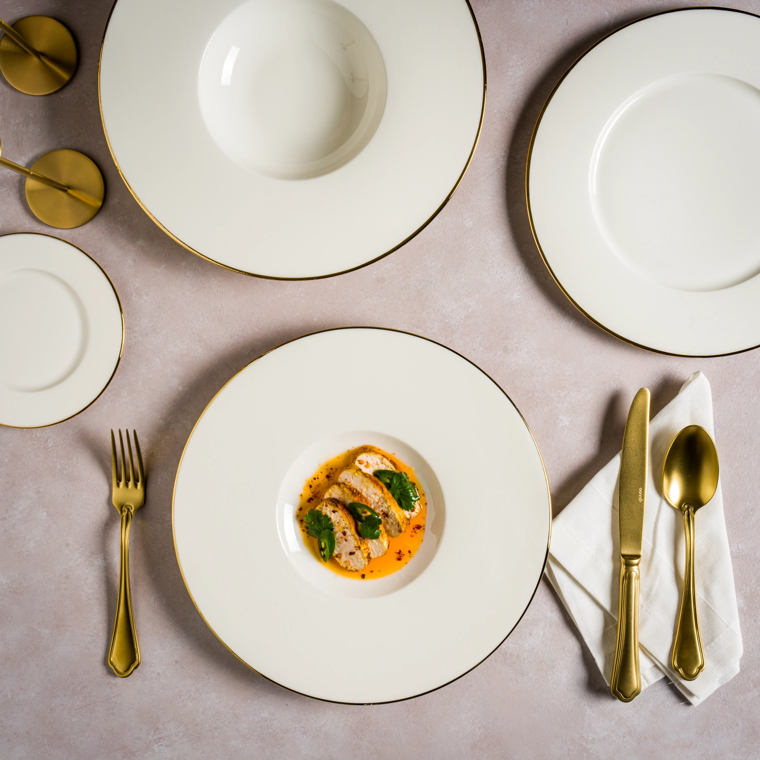 Gold Line Assiette Neat