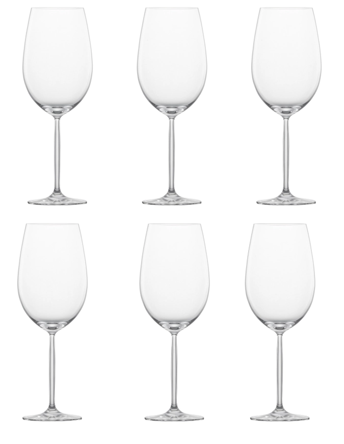 Set de 6 verres à vin Diva/Muse 130 Bordeaux