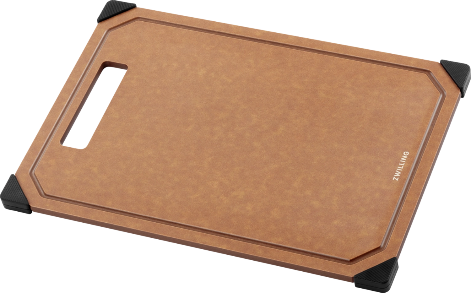 Planche à découper en fibre de bois Marron S