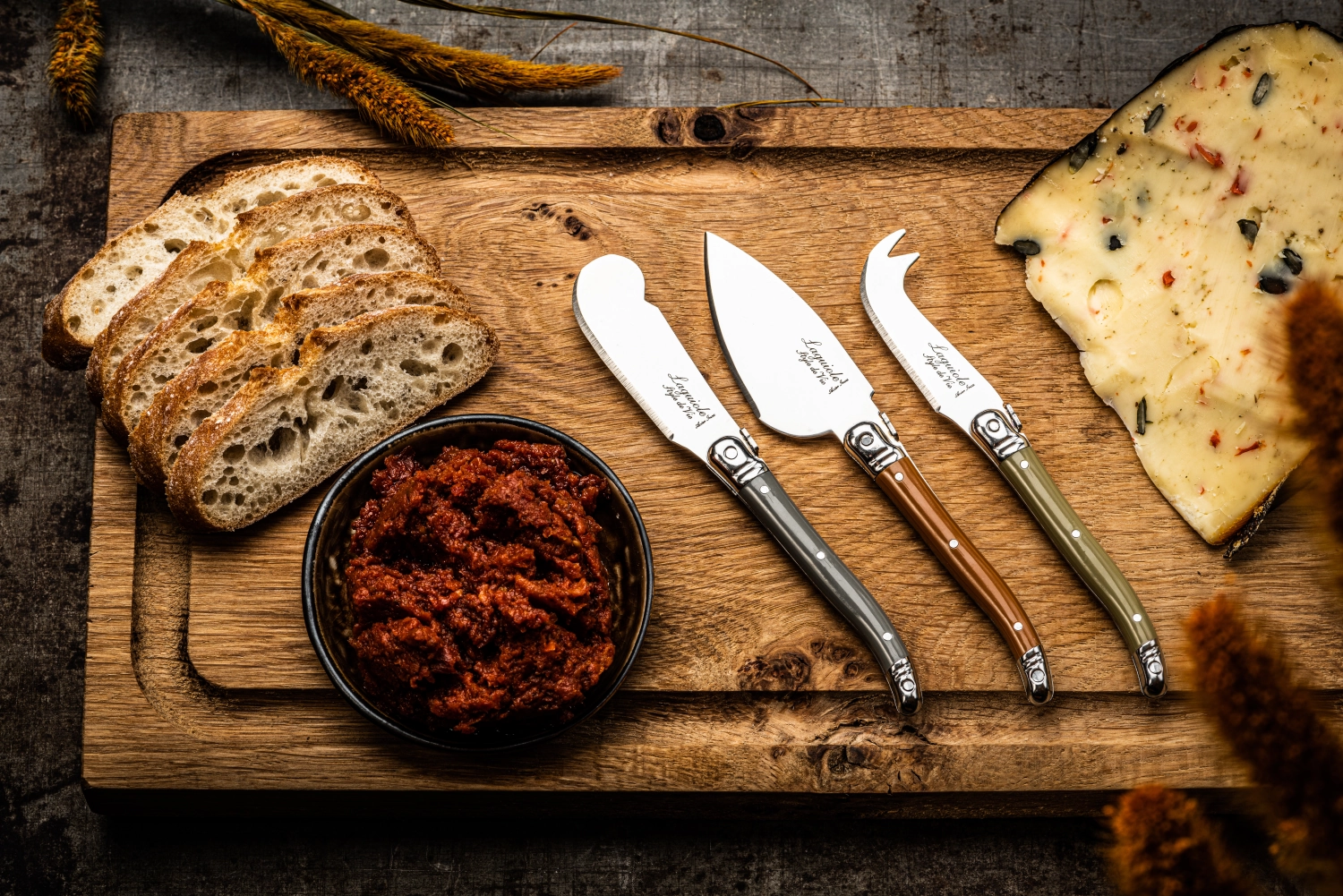 3tlg. Premium Line Käsemesserset