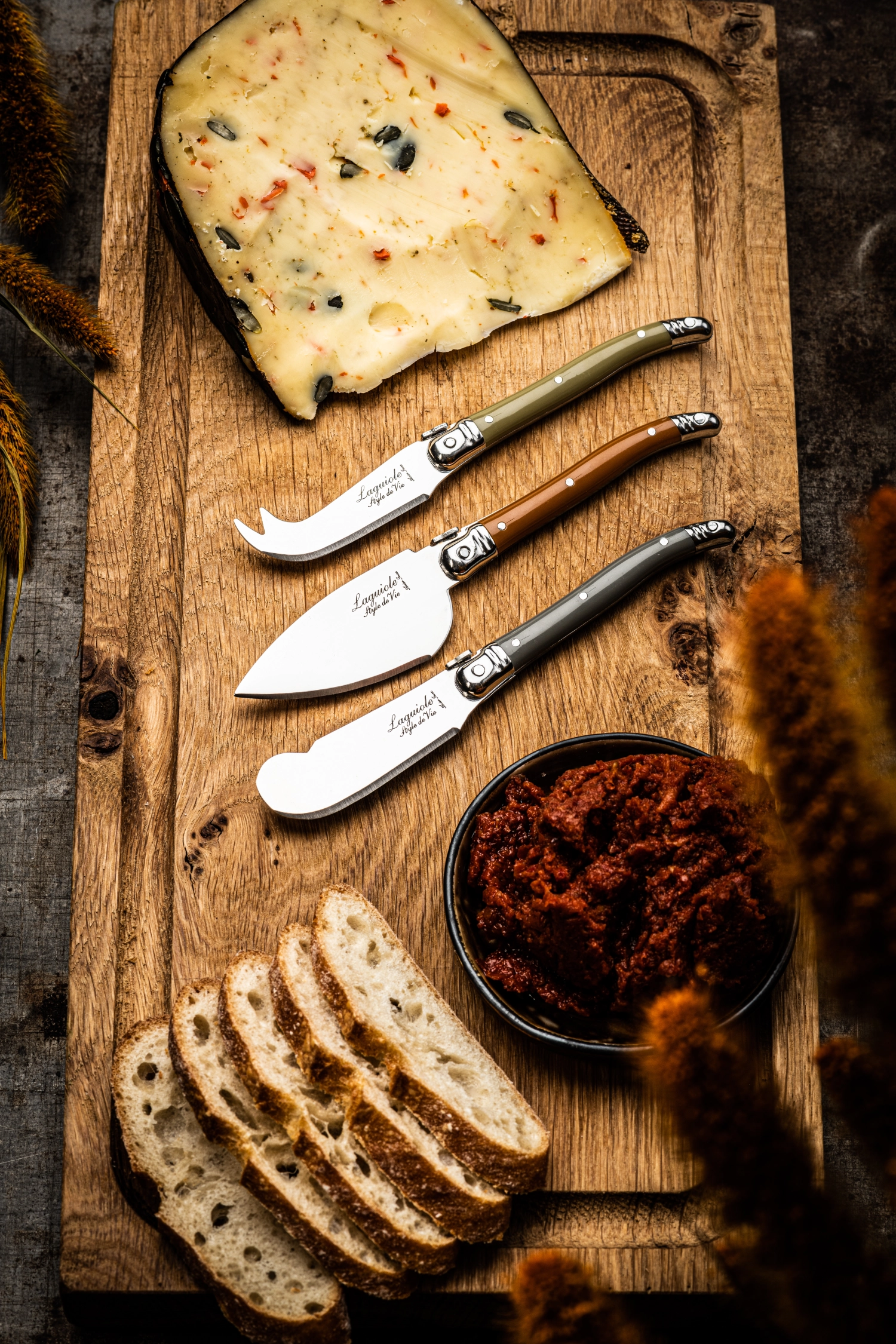 3tlg. Premium Line Käsemesserset