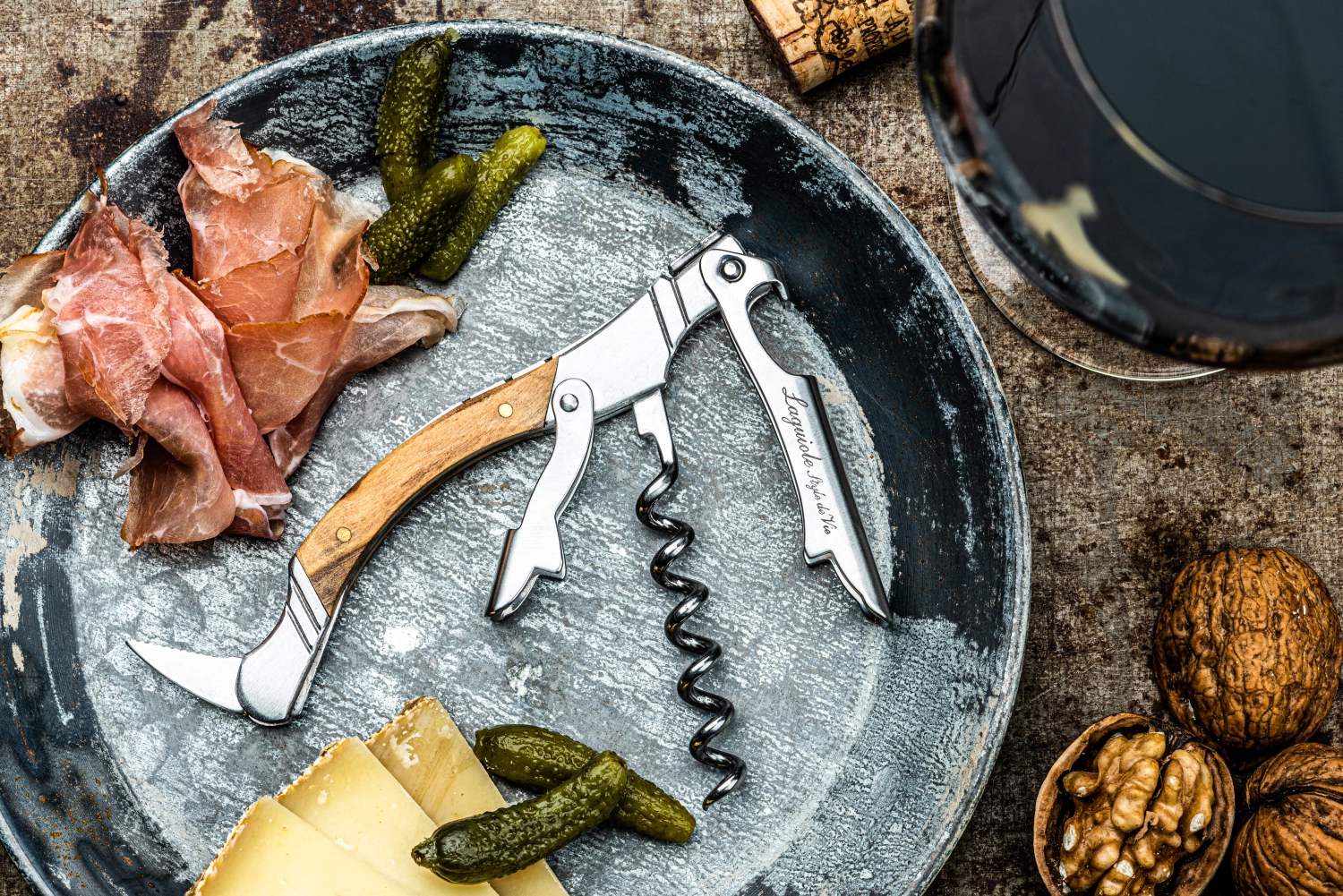 Luxury Line tire-bouchon bois d'olivier