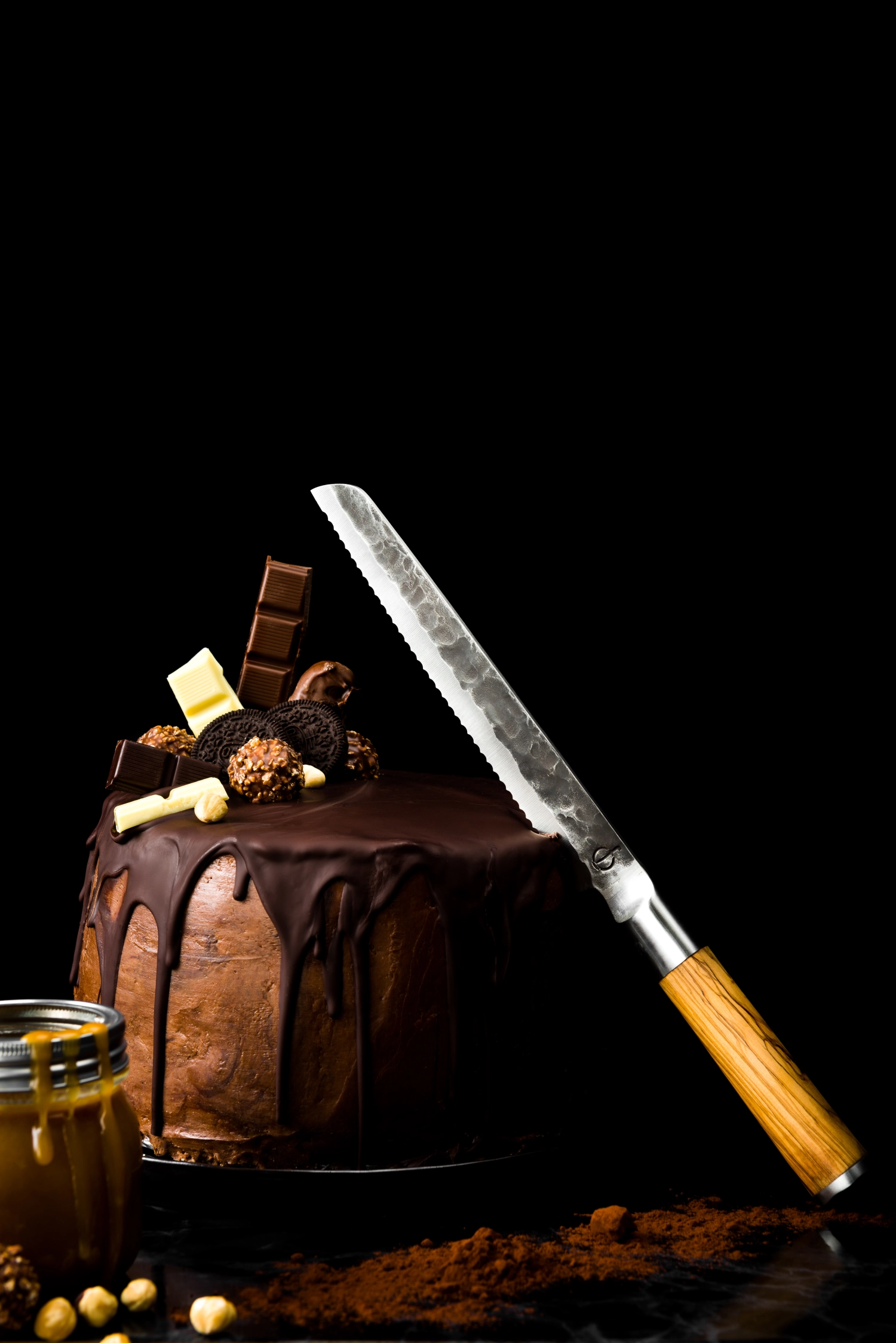 Forged Olive Couteau à pain