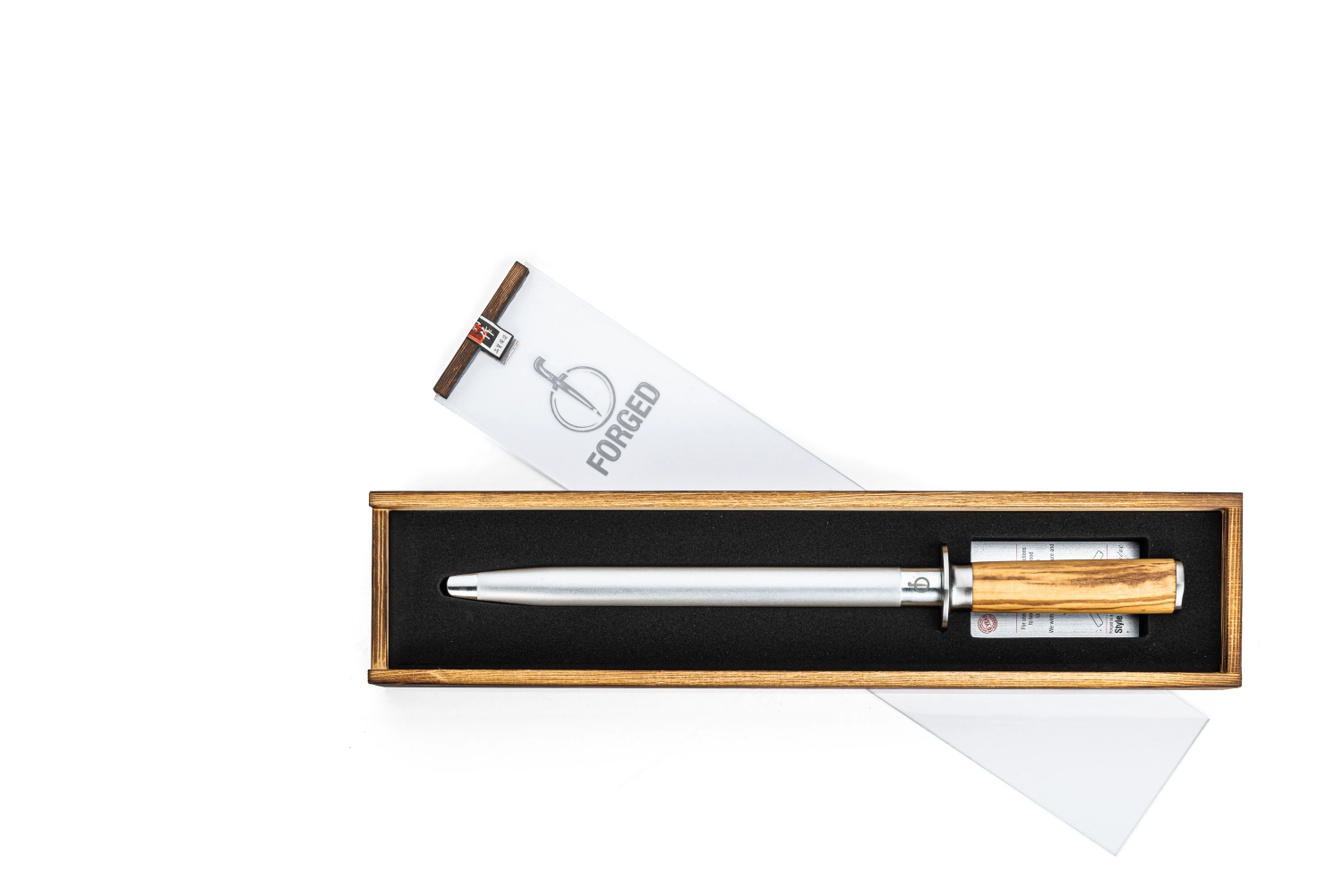 Forged Olive Aiguiseur de couteaux Fusil diamant