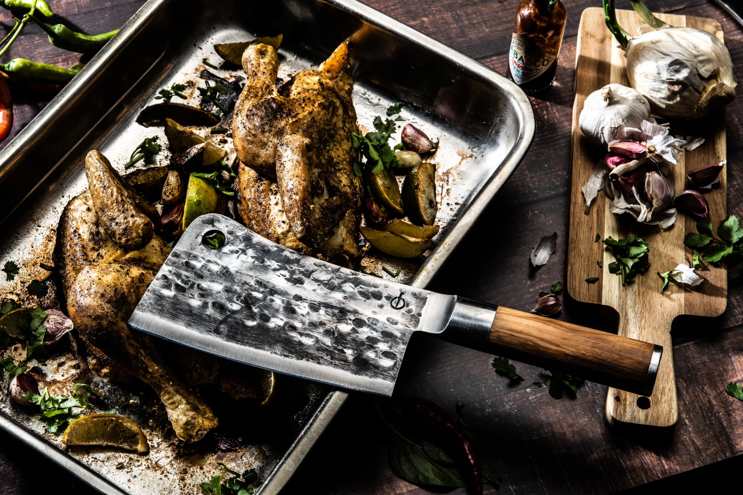 Olive Asiatisches Hackmesser