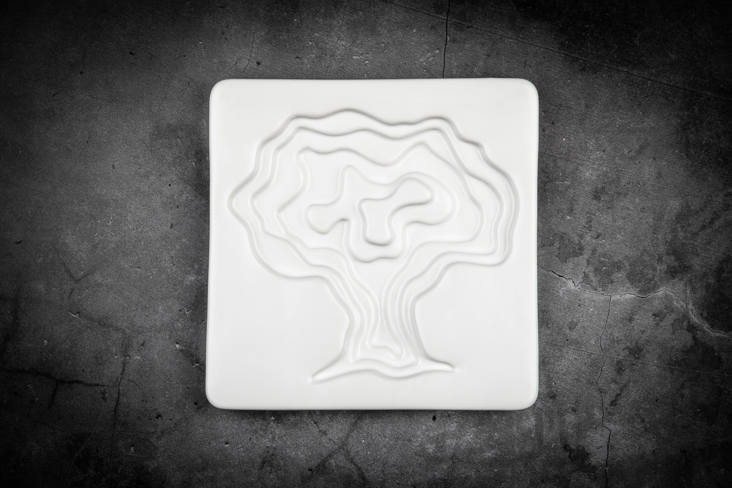 Bol d'huile d'olive en céramique Arbre