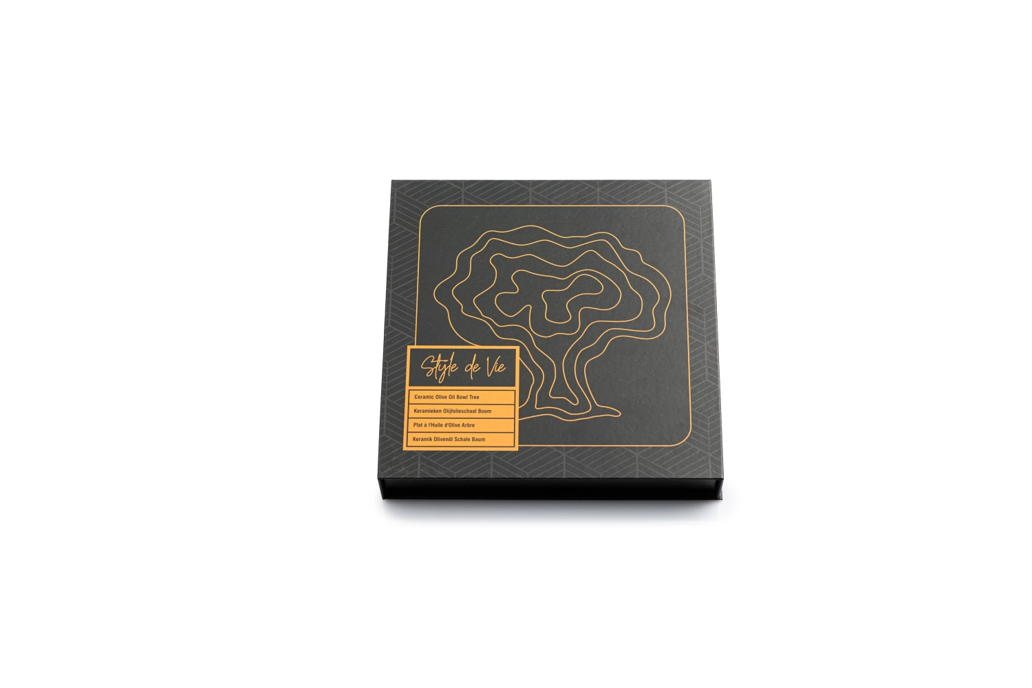 Bol d'huile d'olive en céramique Arbre