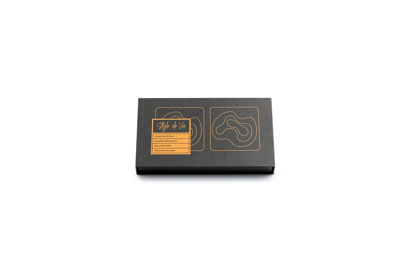 Lot de 2 bols à huile d'olive en céramique