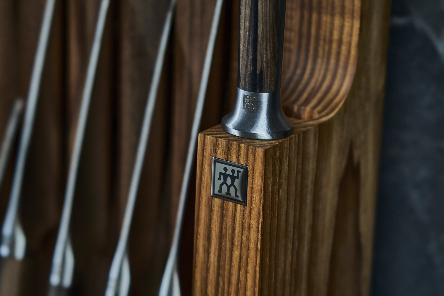 7tlg. 1731 Messerblockset Esche