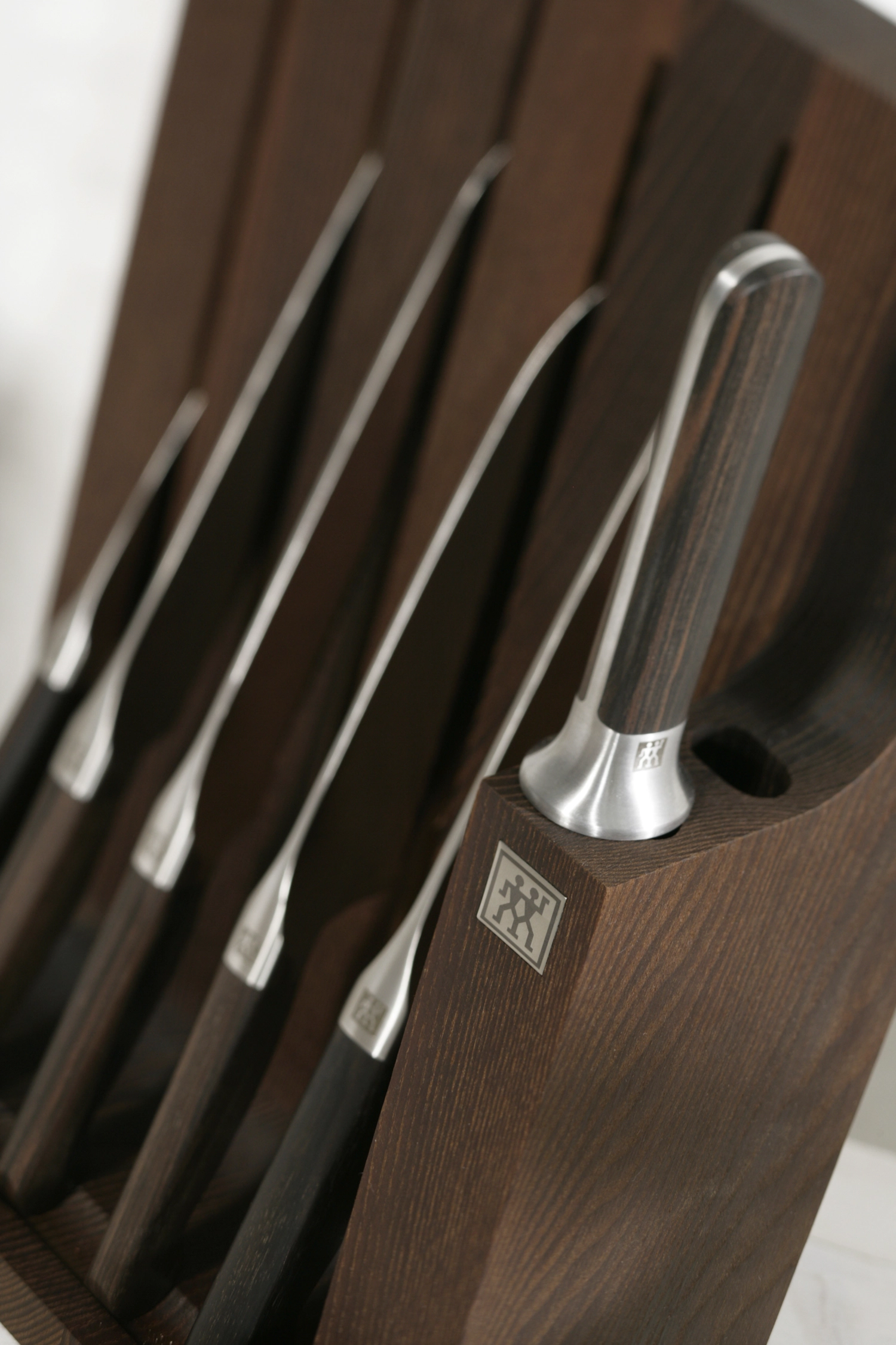 7tlg. 1731 Messerblockset Esche