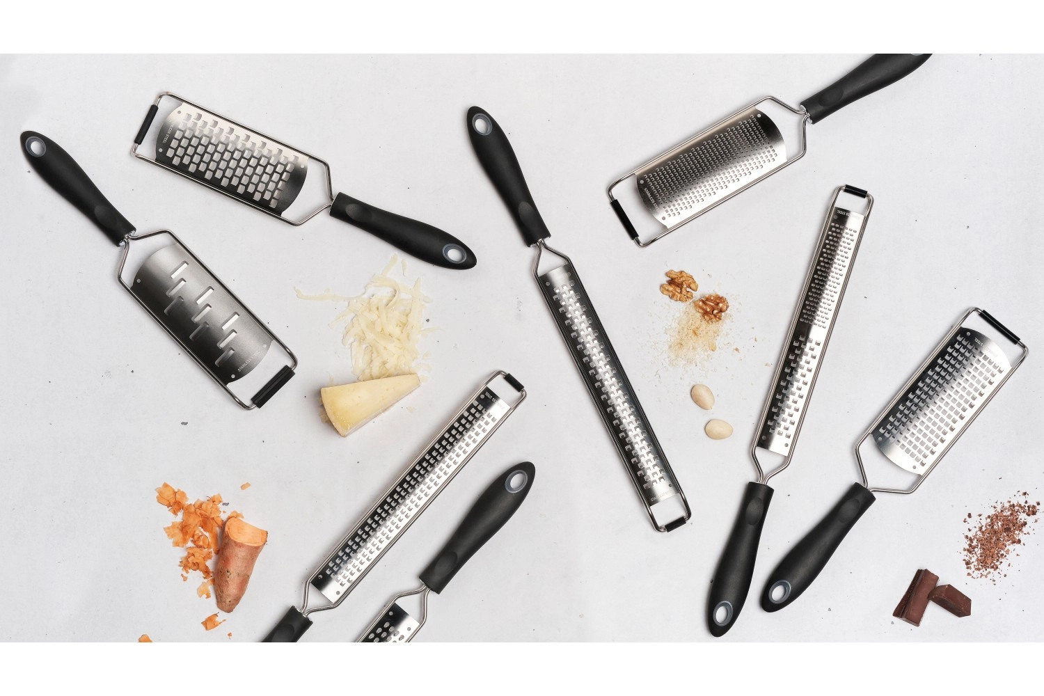 Râpe inoxydable large fine