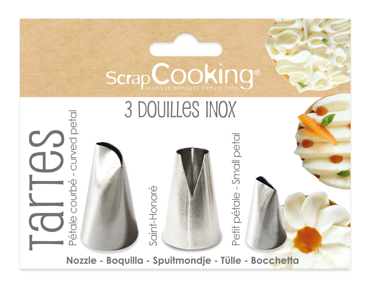 3er Set Spritztüllen