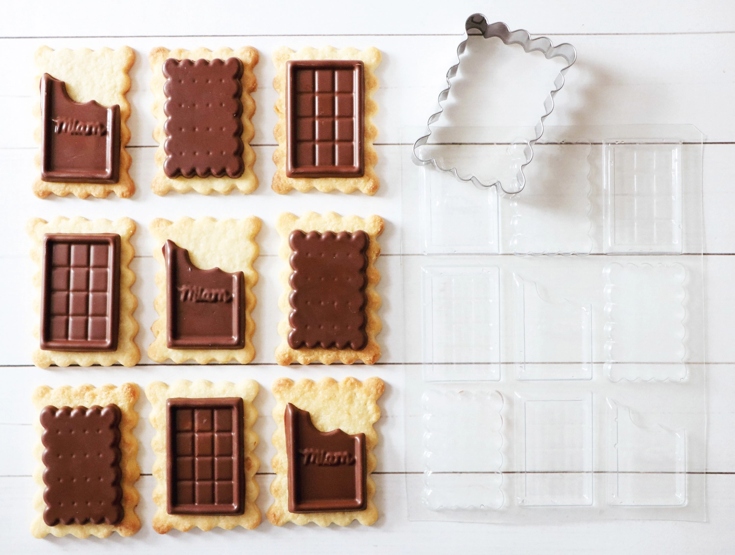 Ausstecher für Schokoladen Biskuits