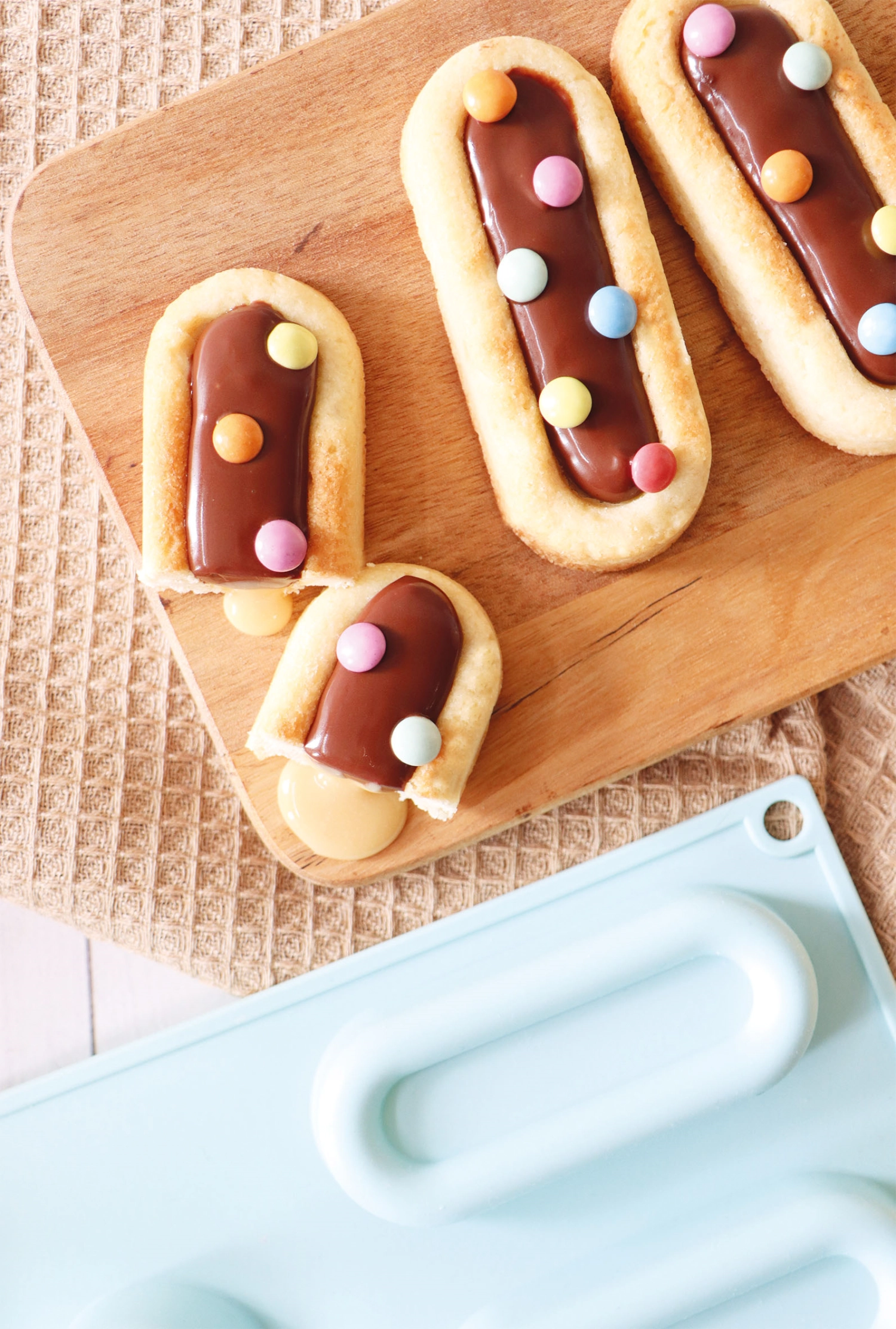 Moule à pâtisserie en silicone pour 6 biscuits à la cuillère