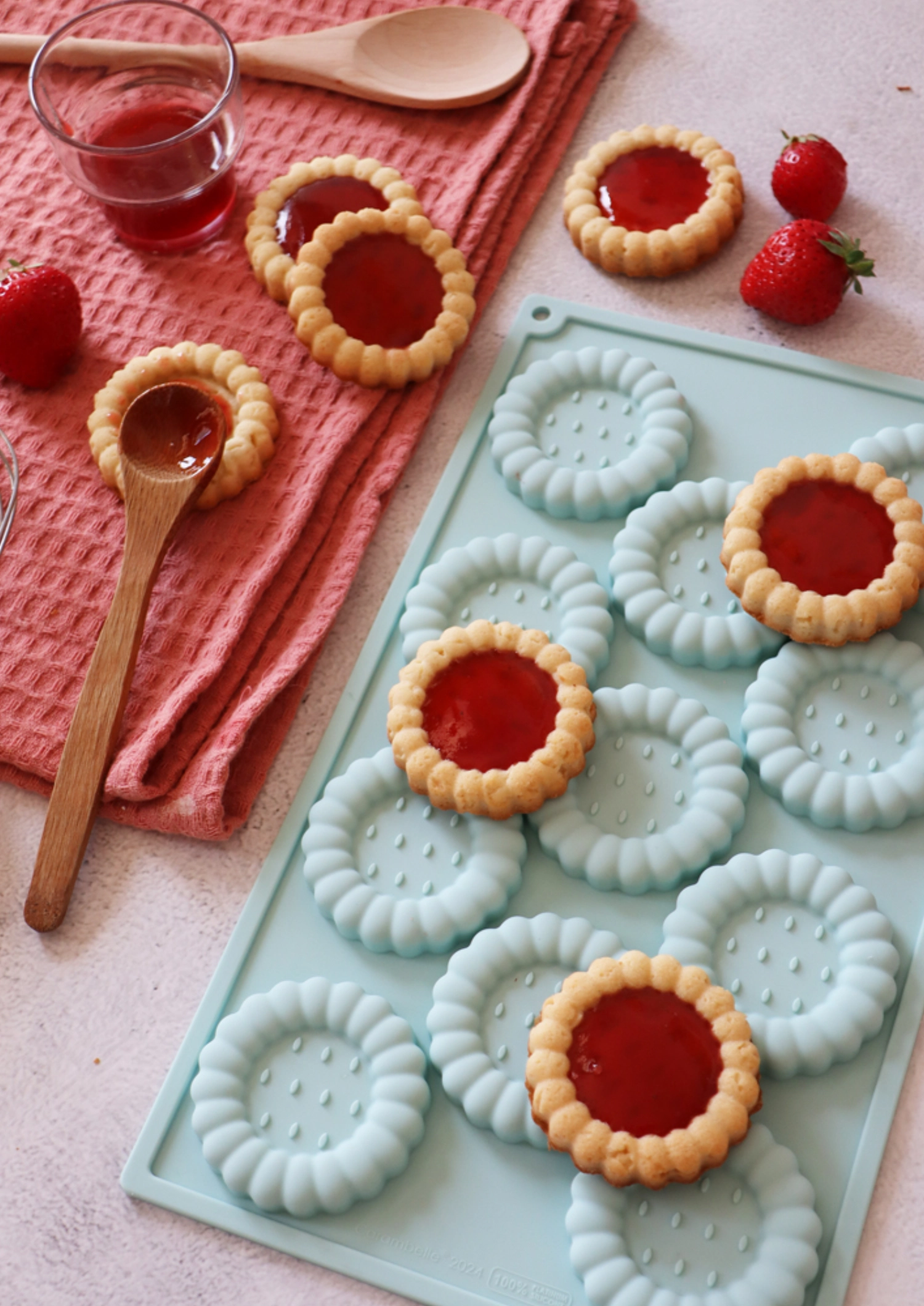 Moule à pâtisserie en silicone pour 11 petits gâteaux