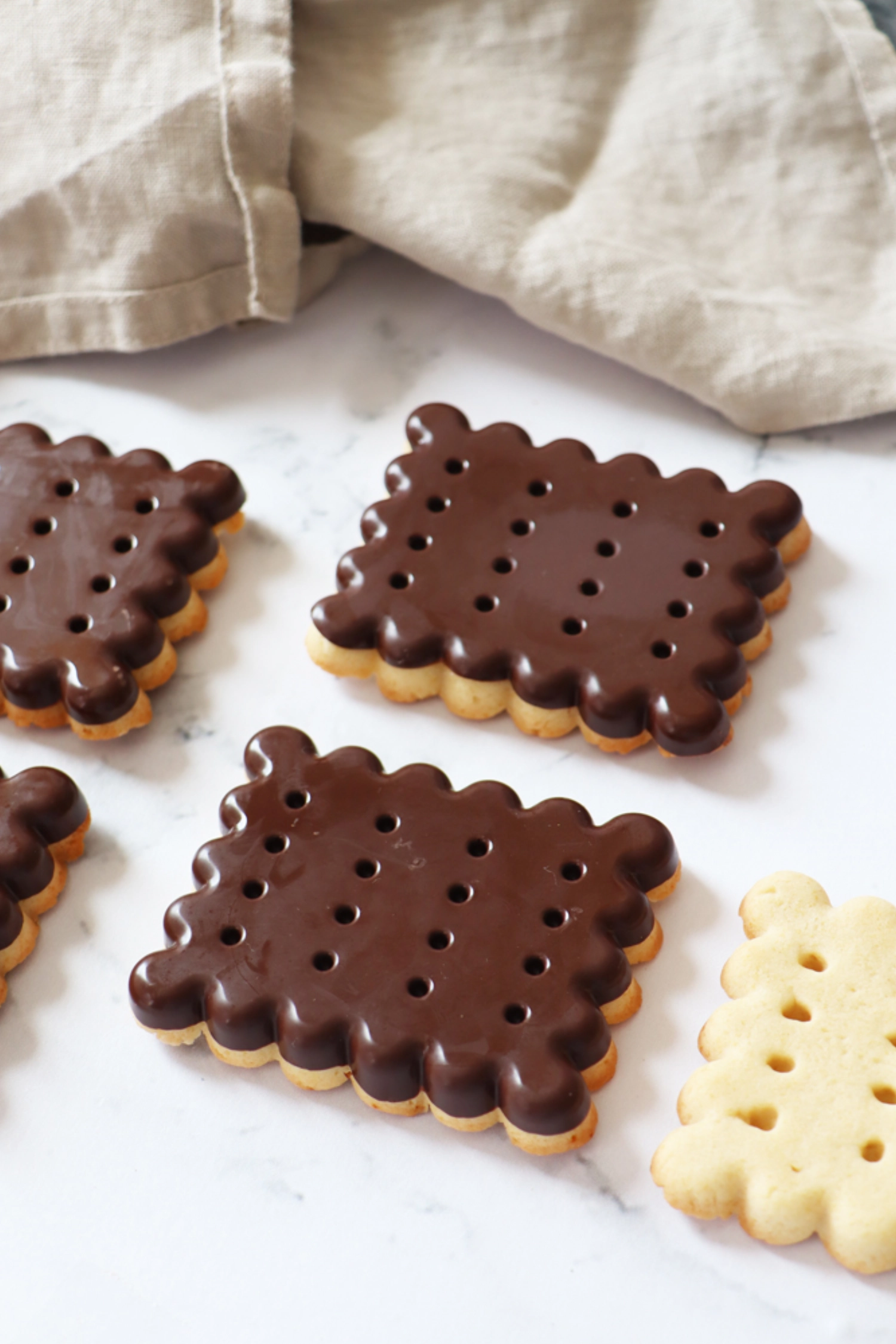 Silikon Backform für 8 Petit beurre Biskuits