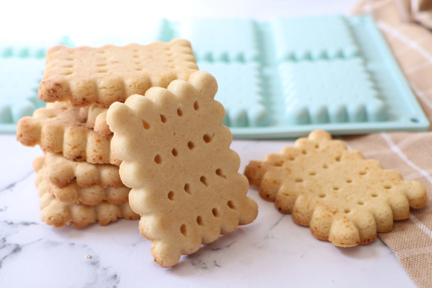 Silikon Backform für 8 Petit beurre Biskuits