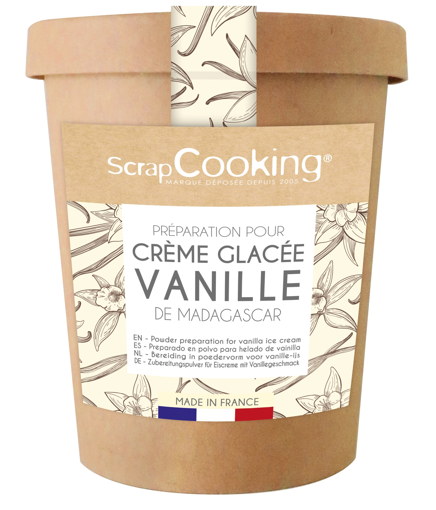 Mélange prêt à l'emploi pour crème glacée vanille 145g