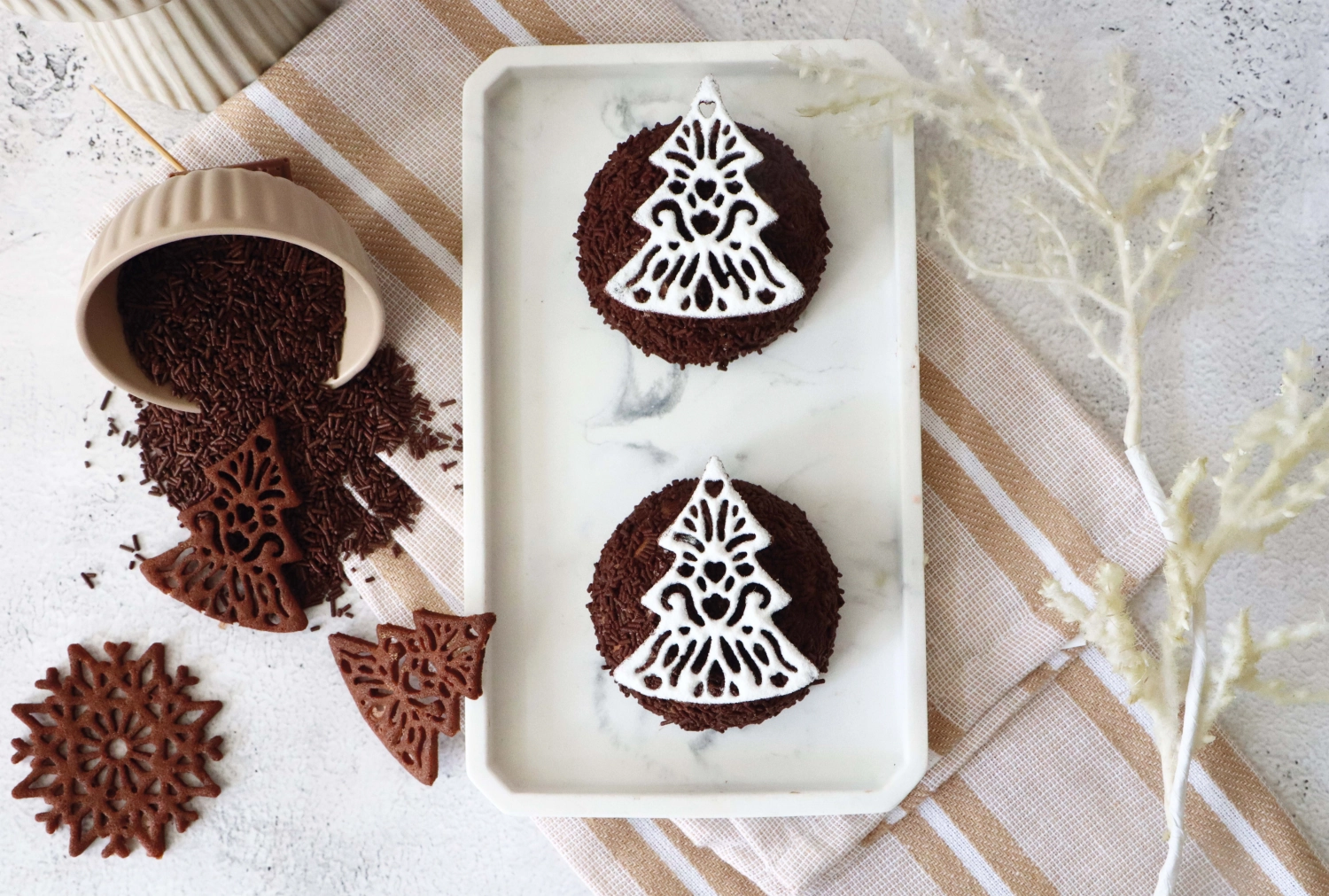 Saupoudres de sucre chocolat noir 70g