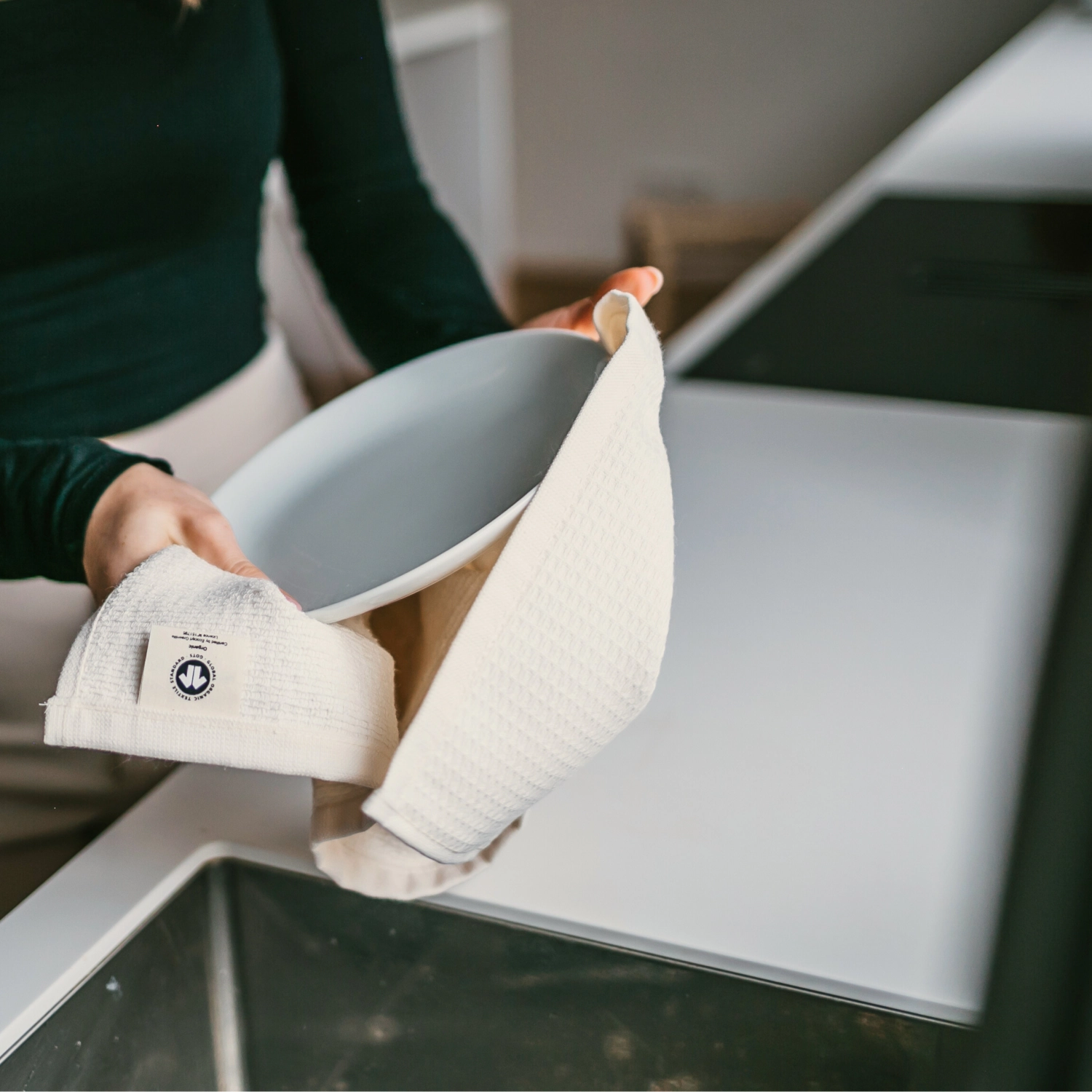 Kitchen towel torchon copenhagen beige 40x60cm