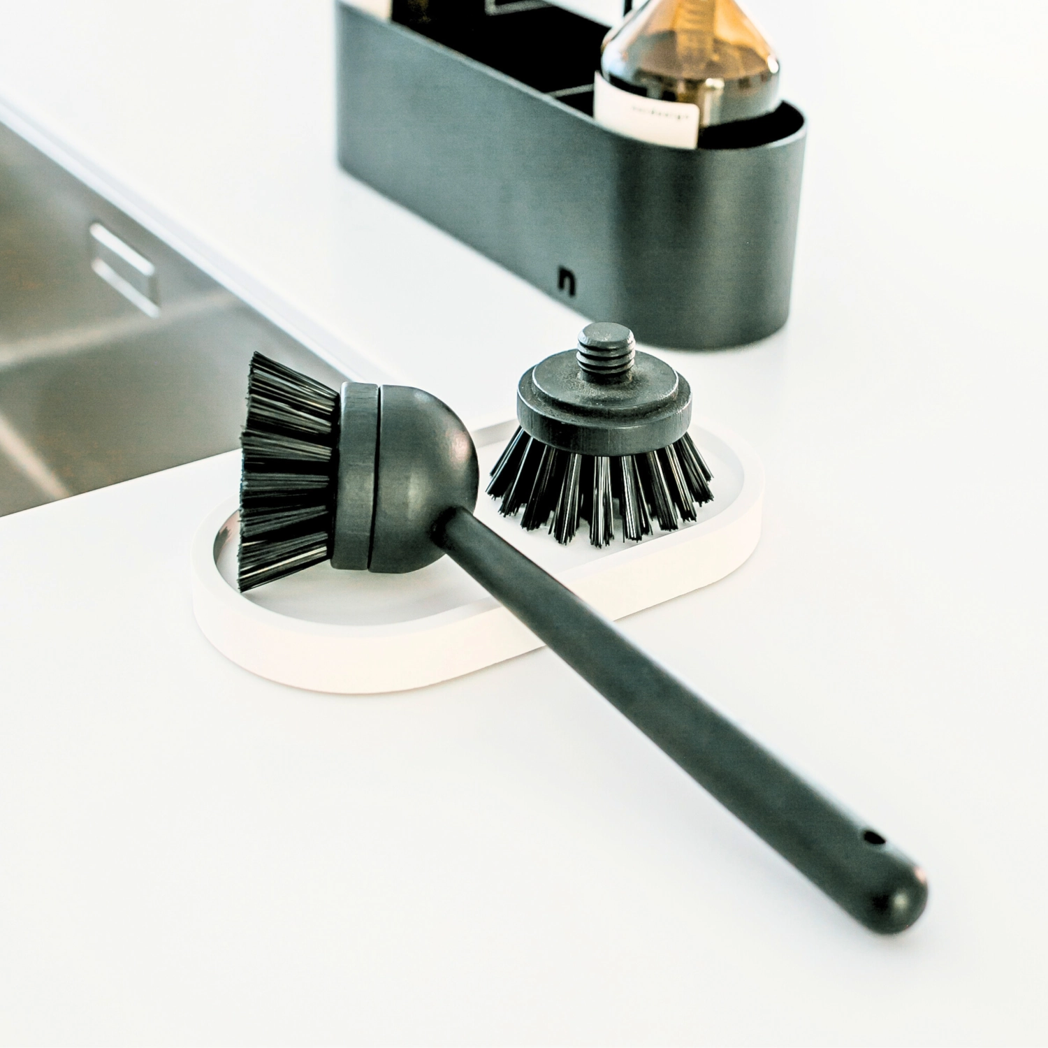 Brosse à vaisselle naturelle h23cm l7.5cm p5.5cm