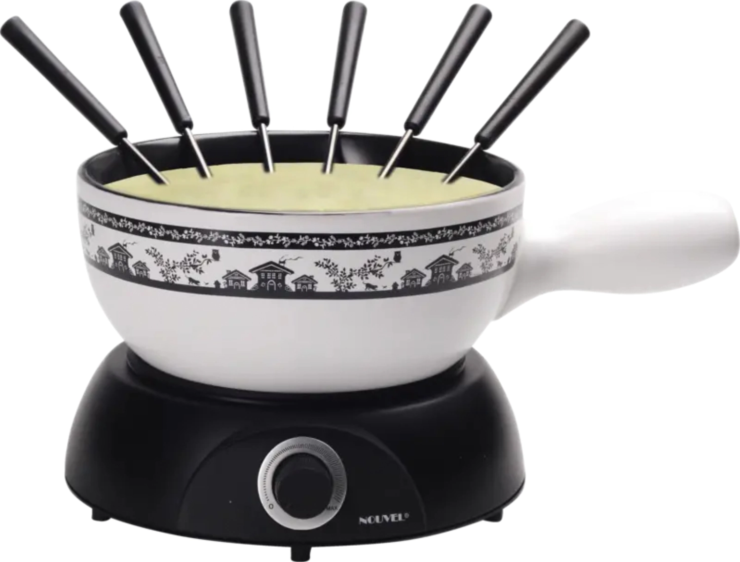 Elektro Käsefondue - Set 8-tlg. Chalet