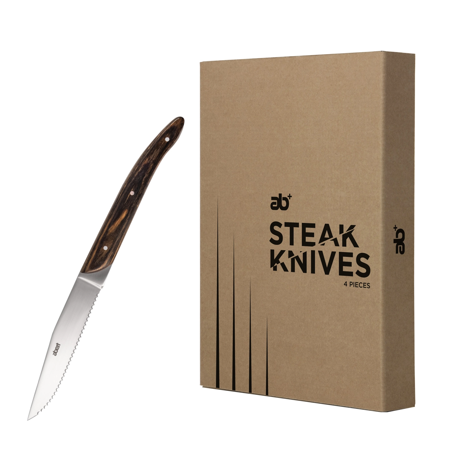 4er Set AB+ Safari Steakmesser