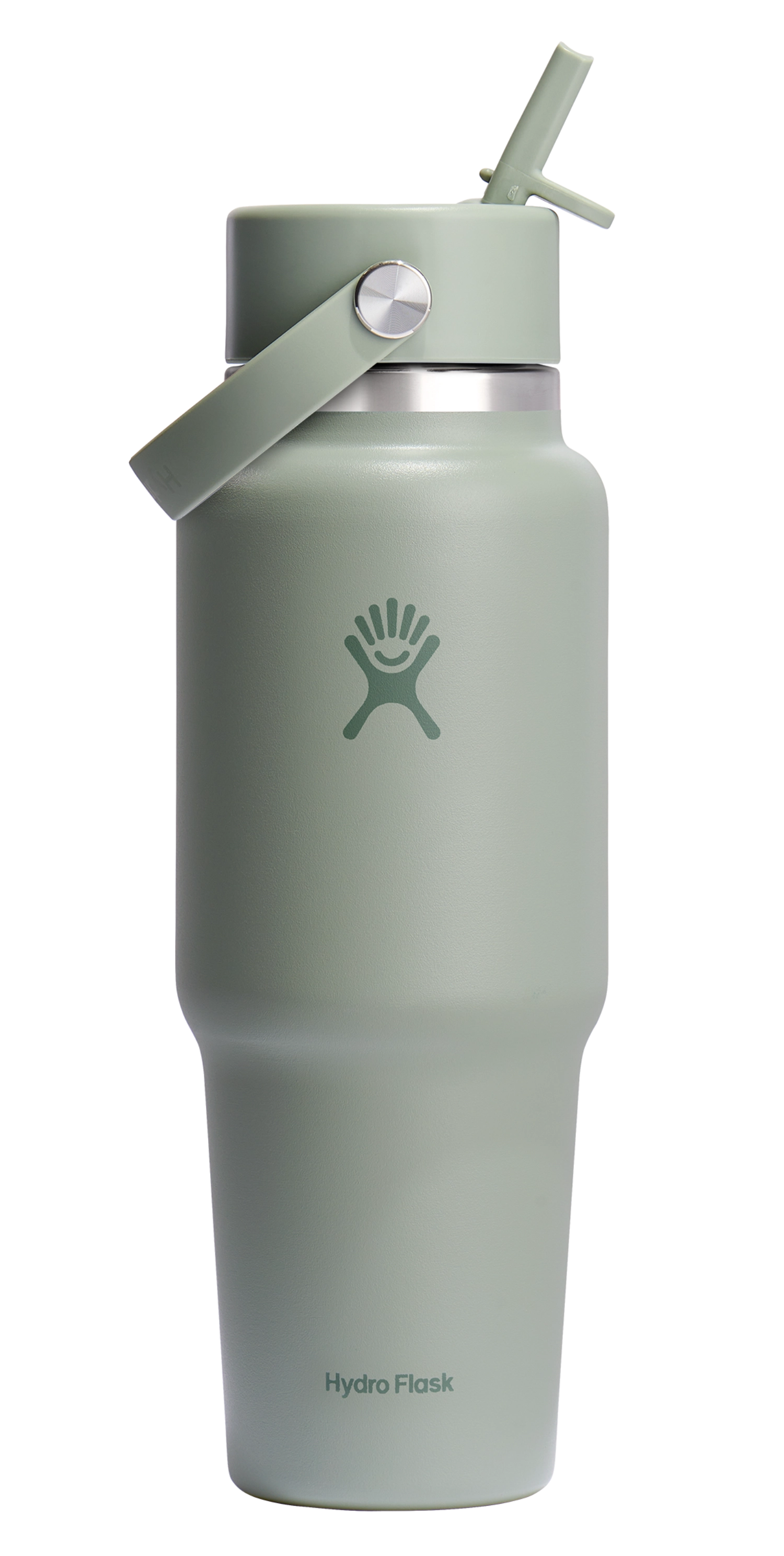 Trinkflasche Travel Wide Flex Deckel Strohhalm