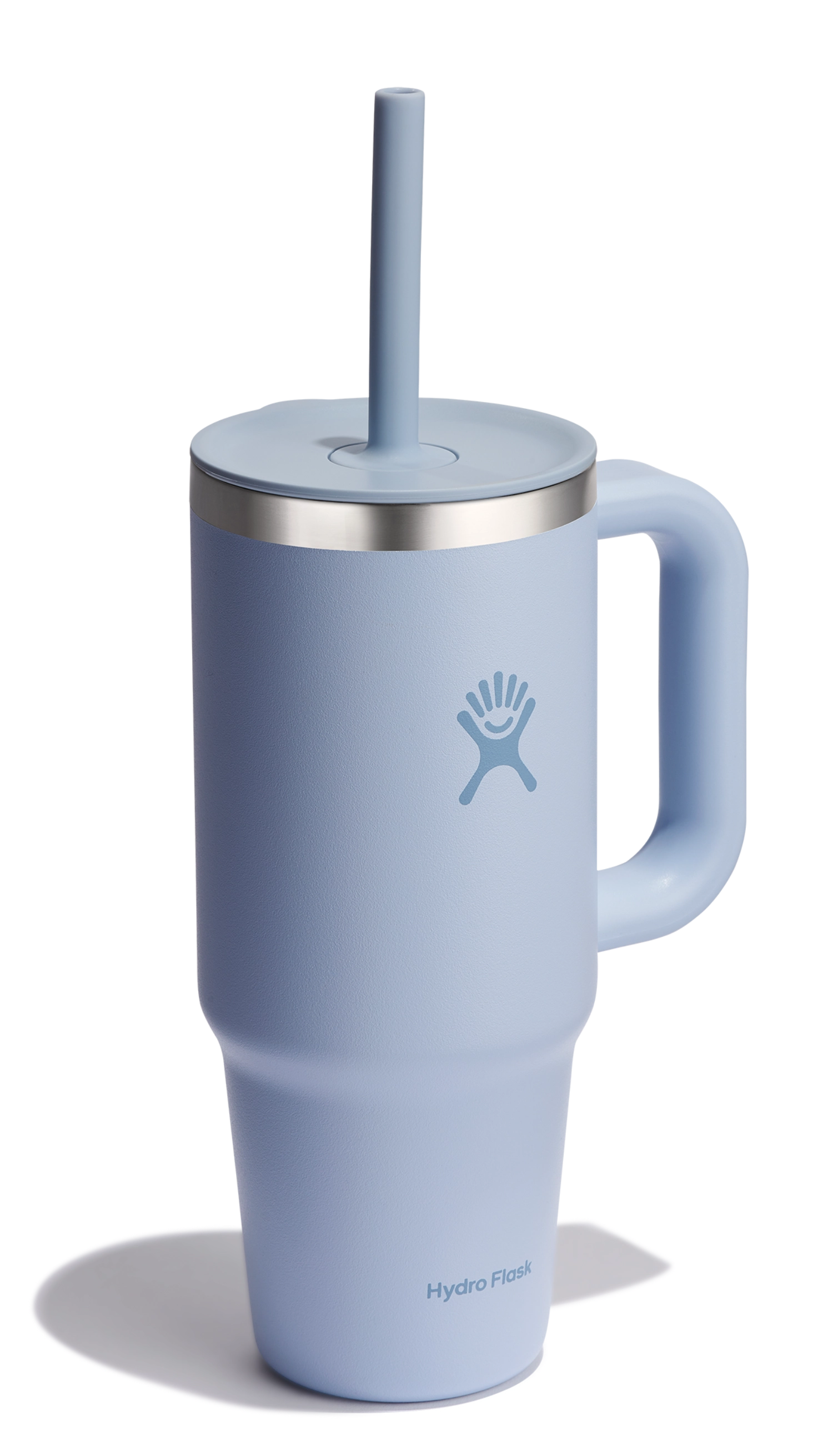 Reisebecher mit Trinkhalm