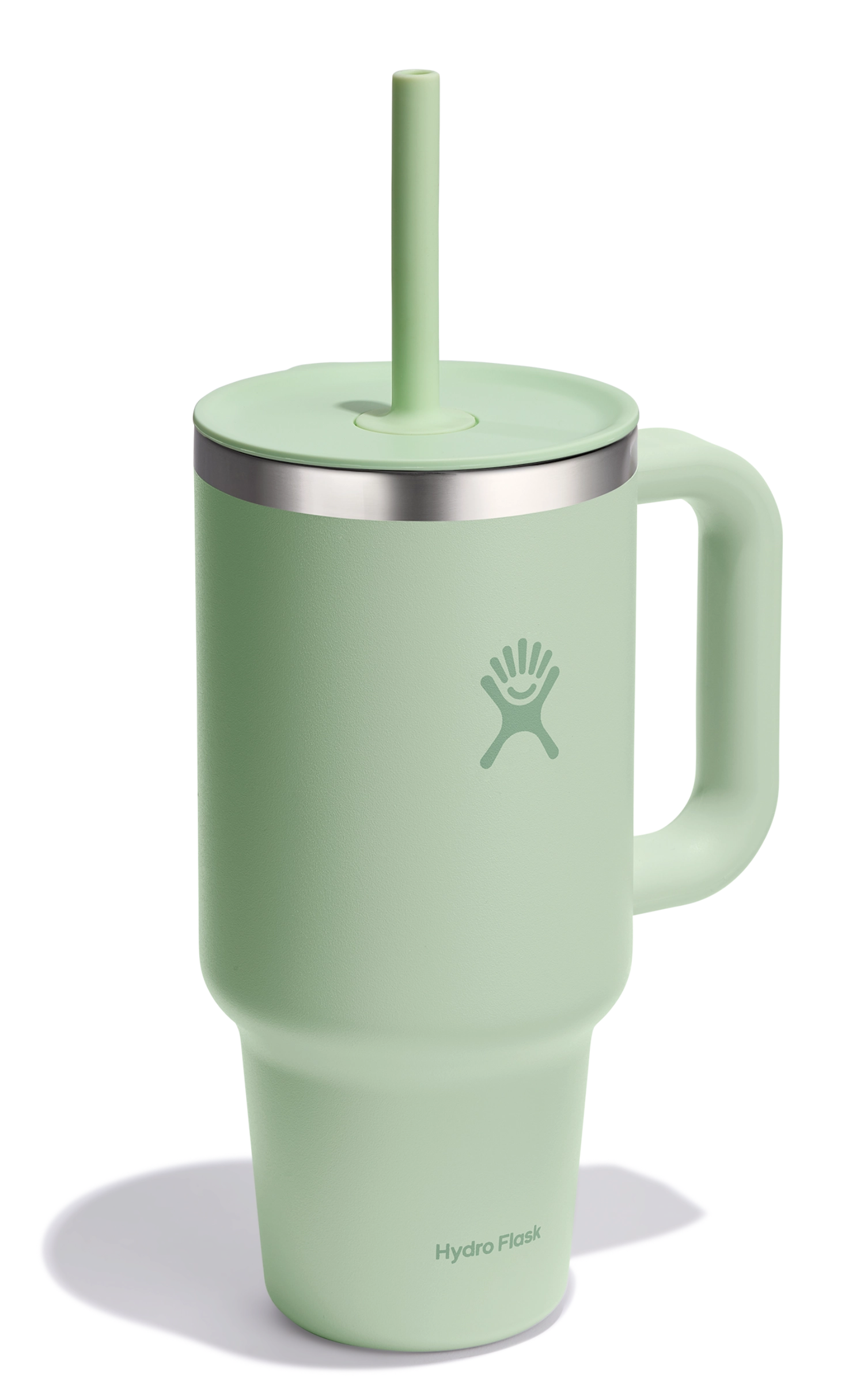 Reisebecher mit Trinkhalm