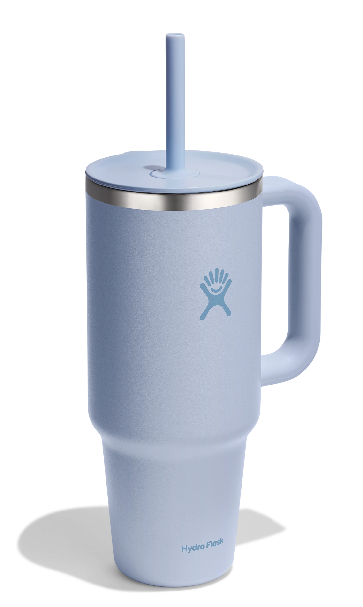 Reisebecher mit Trinkhalm