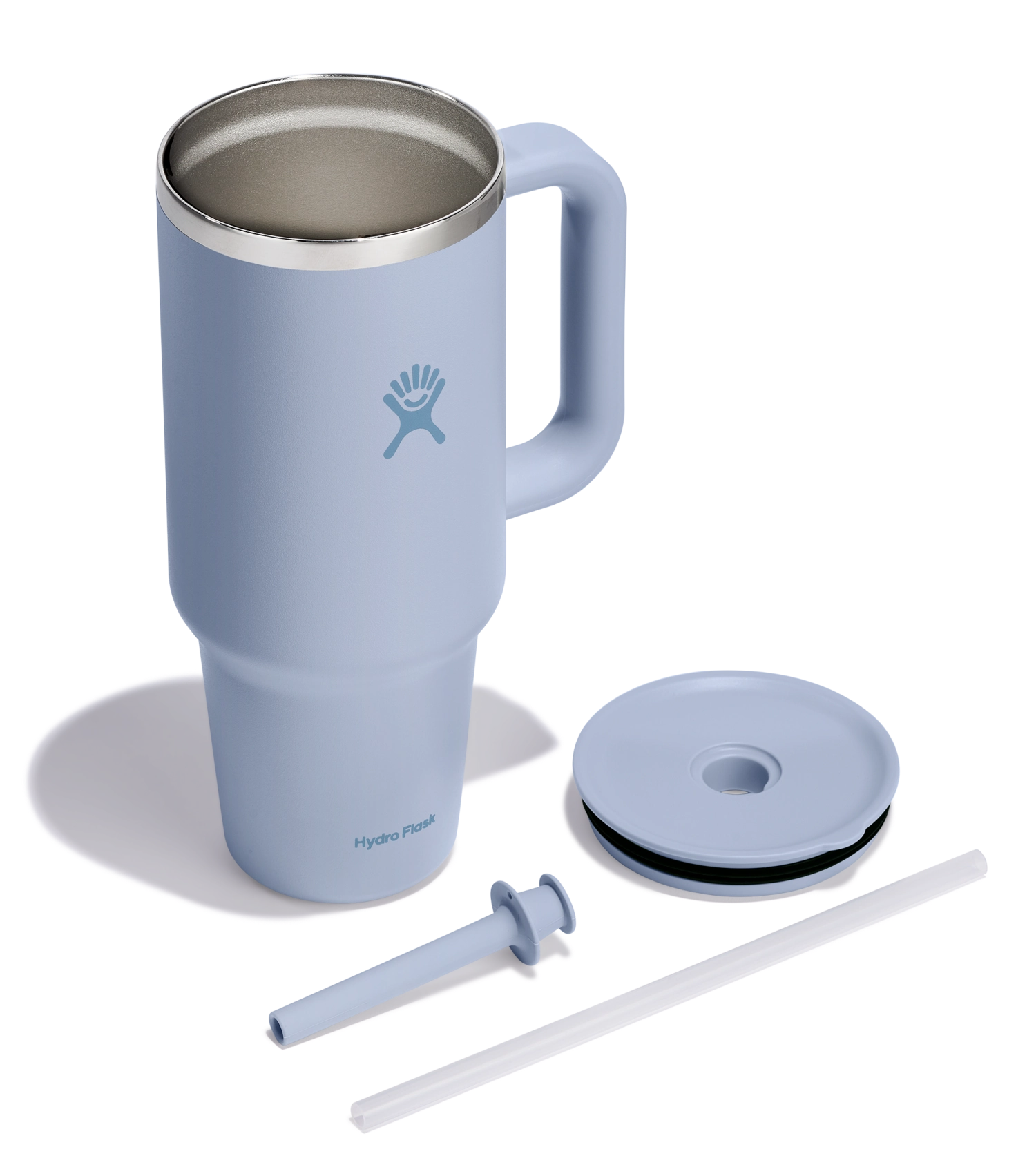 Reisebecher mit Trinkhalm