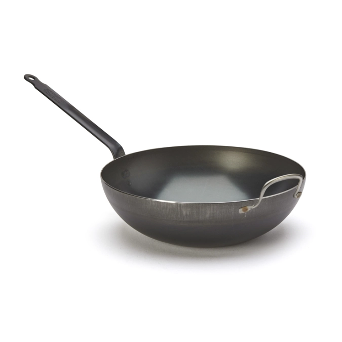Blue Carbon  Wok mit Gegengriff